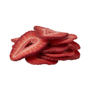 ドライ苺スライスの重なり