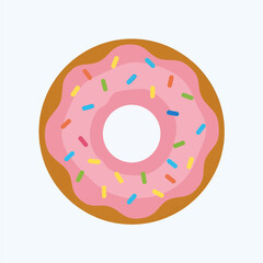 donut isolated on white background