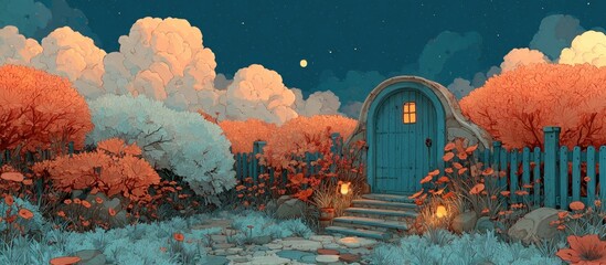 Enchanting Night Garden Retreat