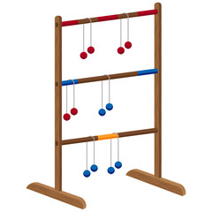 ladder toss Garden games vector.