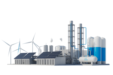 power plant in the city