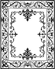 black and white frame