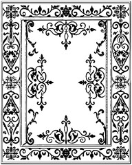 black and white frame