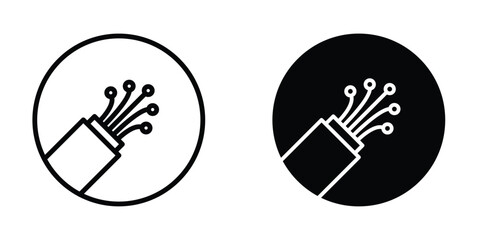 Cable icon design template