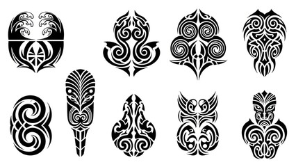Tribal Tattoo Designs Collection - Maori Inspired Art