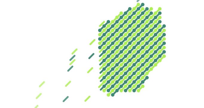 Minimalist Diagonal Lines Niger Map Loop