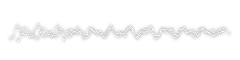 White light electric wavelenght isolated on white background