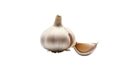 Garlic bulb with clove on Transparent Background