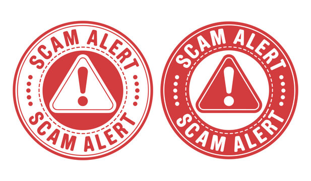 Scam alert warning signs indicating potential fraudulent activity scam, alert, warning, fraud, fake, deception