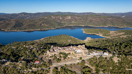 White village of Castillo de Castellar de la Frontera, Spain