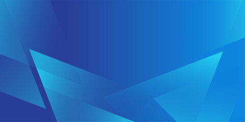 Modern blue geometric abstract background with layered zigzag n triangle shapes, clean gradient tones, dynamic minimal design for business presentations, technology banners, websites, digital backdrop