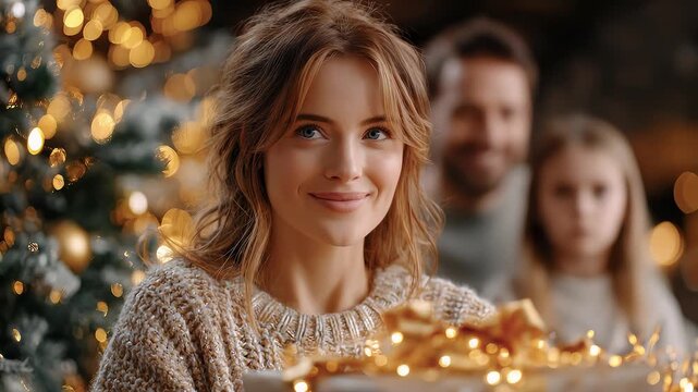 Warm Christmas Family Reunion Gifts Spreading Joy