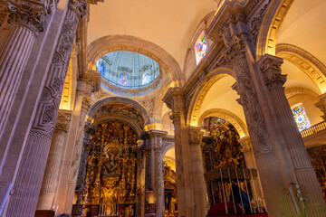 Naklejka premium Church of Divine Savior (Iglesia Colegial del Divino Salvador) interiors, Seville, Spain