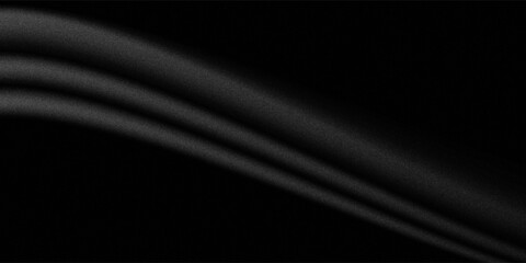 Empty black studio bg with limbo for product show. 3d render of room podium background with floor and wall. Simple scene with dark grey surface for goods presentation and black friday. 3D Illustration