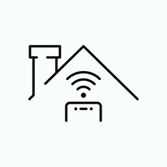Smart home icon. Simple smart home icon for social media, app and web design. Vector illustration