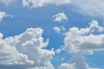 Clouds in blue sky, Sky background,