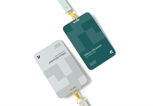 Lanyard Id Card Holder Mockup
