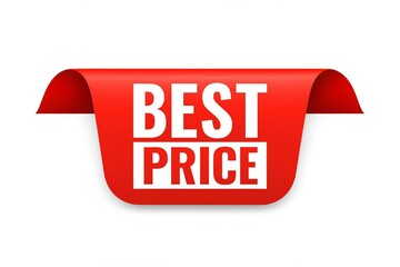 Best price red label sticker