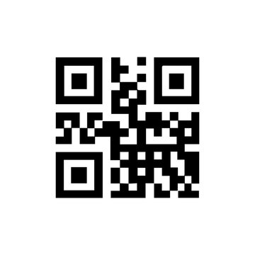 modern QR code for mobile payment and information access icon flat design