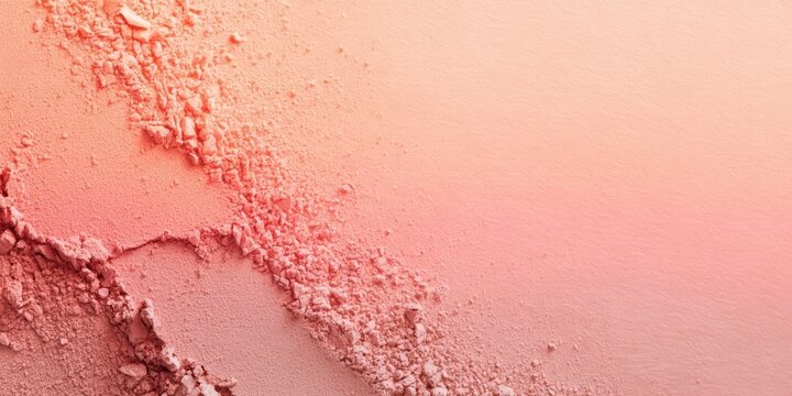 Soft pink texture with crushed powder on smooth surface