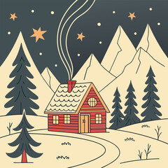 holiday-background silhouette vector design