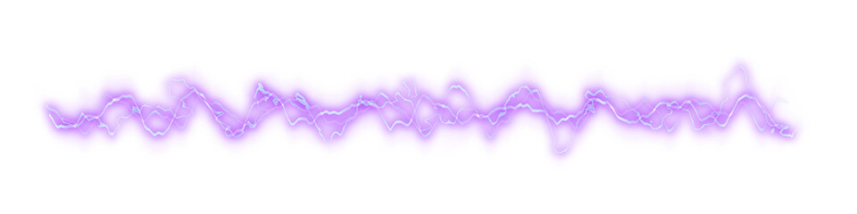 Purple electric wavelenght charge isolated on white background