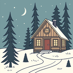 holiday-background silhouette vector design