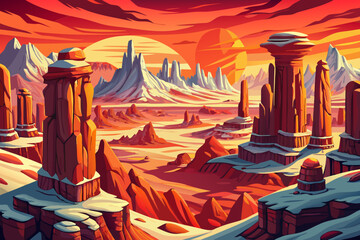 Steep sandstone slopes and vertical pillars form the surreal landscape of Zhangjiajie, combining sharp elevation with dense forest coverage