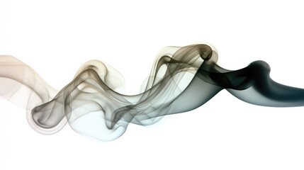 Smoldering Whispers: An ethereal dance of smoke, a ballet of swirling forms against a backdrop, creates a mesmerizing and abstract artwork.