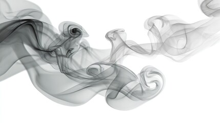 Ephemeral Dance of Smoke: Capturing the intricate beauty of an ethereal smoke, its swirling patterns and subtle gradations of gray create a mesmerizing visual symphony. 
