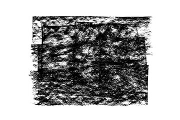 Black Friday sale shopping banner background. Black roller texture isolated on white background. Ink linocut. Hand-drawn artistic charcoal texture. Grunge brush stroke. Vector illustration, EPS 10.