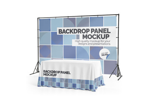 Standing Backdrop Mockup 3