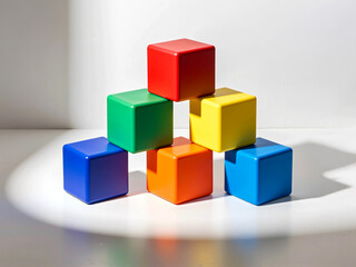 Obraz premium カラフルなキューブ