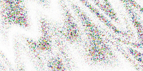 creative dynamic abstract green and blue halftones background on white background. vector art