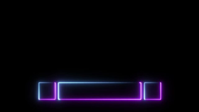 Neon line Modern cool-designed lower third in 4K alpha channel. Stunning 4K-alpha channel lower third quality for a title, TV news, information call box bars, and news channels. Easy to use. 4k videos