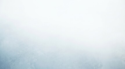 Subtle Snowflakes and Frost Texture on a Fading White and Blue Background winter