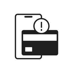Fototapeta premium Payment Card Warning and Security Solid