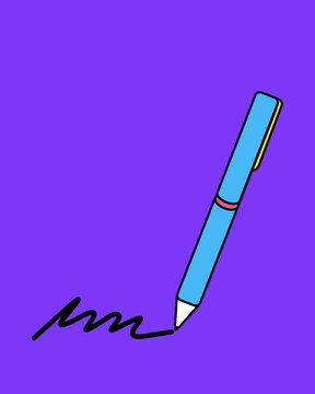 pen and check mark