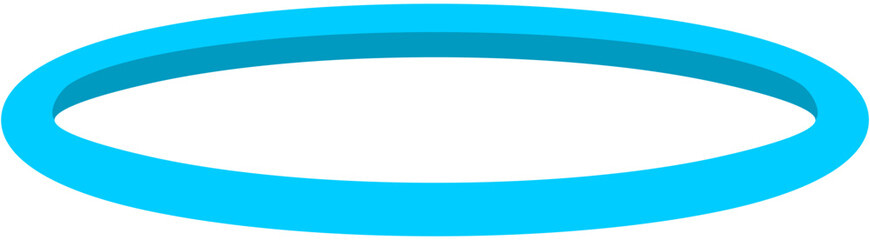 Obraz premium Blue Soccer Agility Ring Illustration. Editable Color Vector