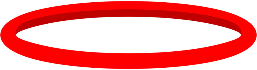 Obraz premium Red Soccer Agility Ring Illustration. Editable Color Vector