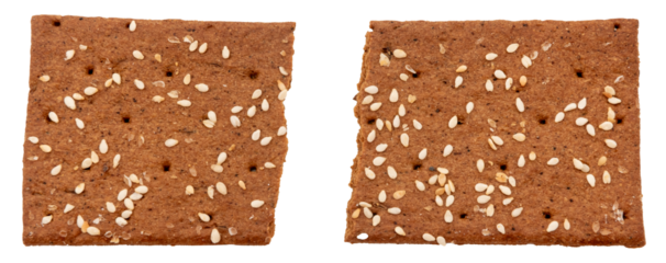 Rye diet crispbread on a white background. Bread crisp isolate.
