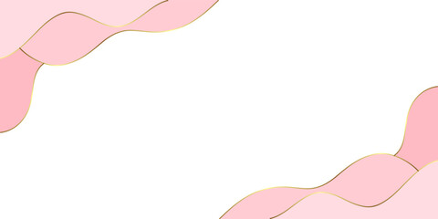 abstract pink vector valentine's day background banner paper style