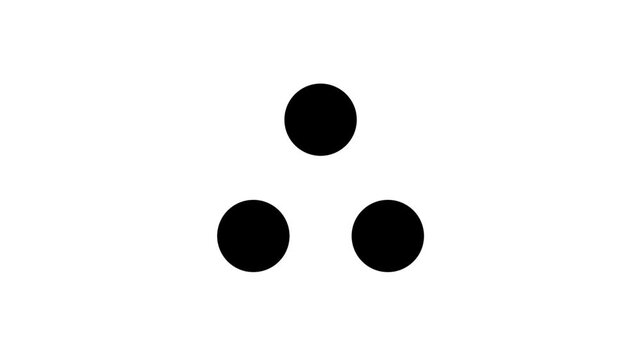 dots spinning animation Loading wheel animation - Animated spinning load icon with alpha layer transparent background. downloading process icon. Loading loading wheel animation - Animated