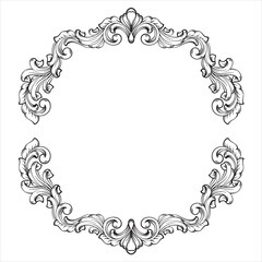 Elegant Vintage Ornamental Floral Decoration