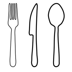 fork spoon and knife