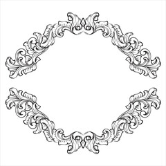 Elegant Vintage Ornamental Floral Decoration