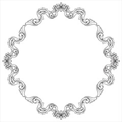 Elegant Vintage Ornamental Floral Decoration