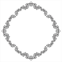 Elegant Vintage Ornamental Floral Decoration