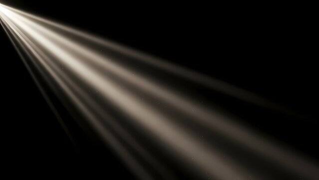 Elegant spotlight beams on a black background creating a dramatic and visually striking stage lighting effect for theater, concert, or photography backdrop with high contrast and depth