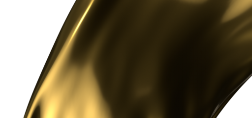 Golden Dimension: Abstract 3D Gold Cloth Illustration with Depth and Dimension